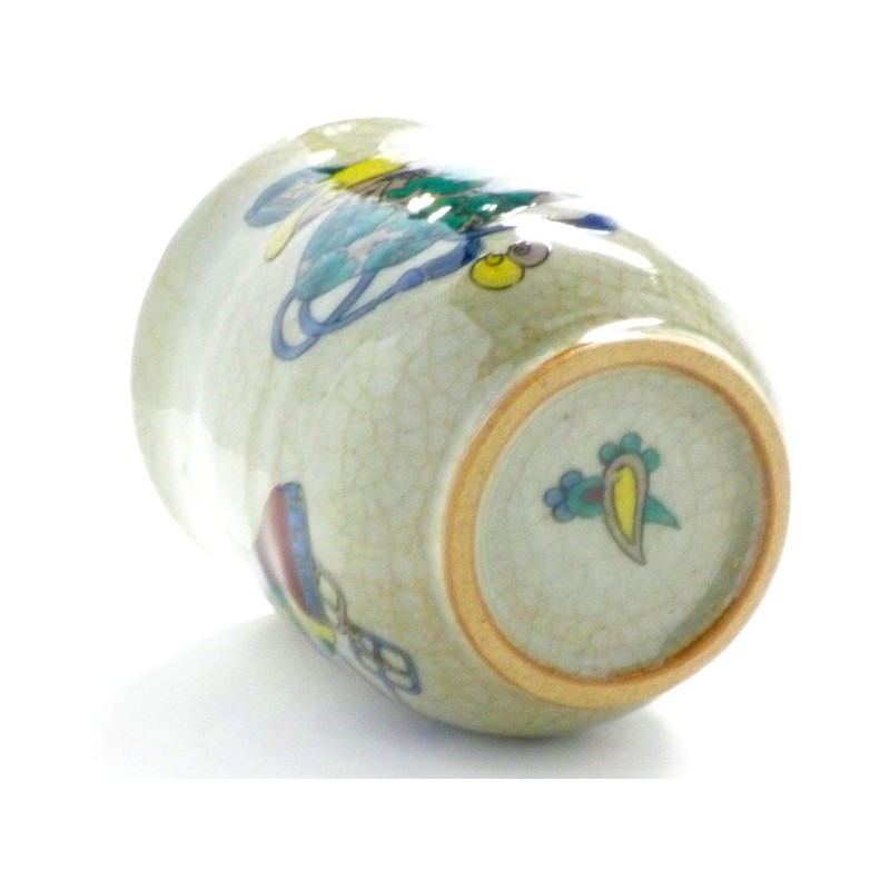 九谷焼 [Couple Tea Bowls] 宝尽kusi "Back Picture"