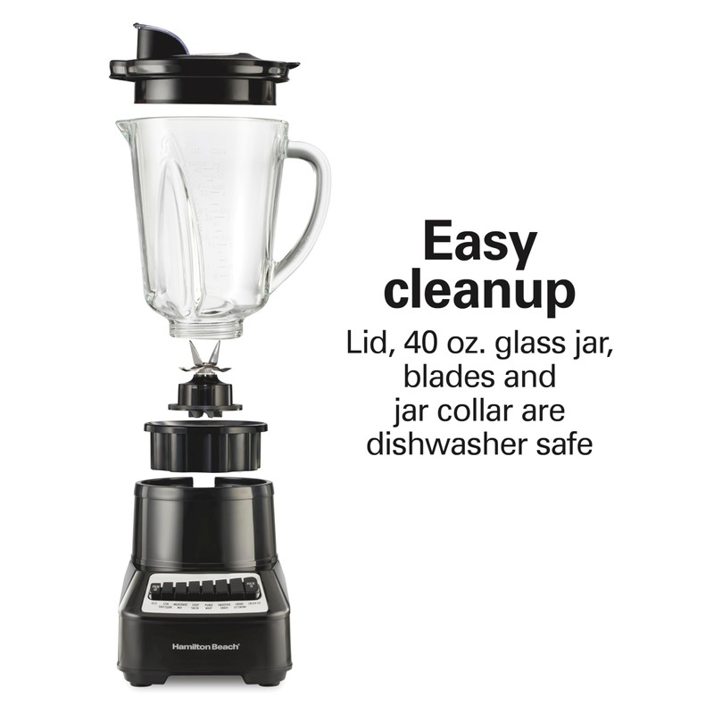 Hamilton Beach Wave Crusher Blender for Smoothies With 40 Oz