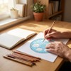 Circle Stencil Template, Hollow Drawing Templates for Painting, Drafting, and