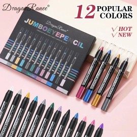 Sombra Para Olhos Dragon Ranee 12 Cores Brilho À Prova
