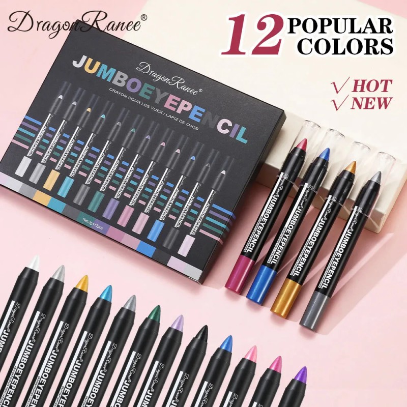 Sombra Para Olhos Dragon Ranee 12 Cores Brilho À Prova