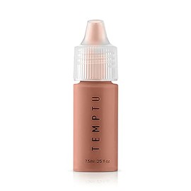 TEMPTU S/B Silicone-Based Airbrush Foundation: Professional Long-Wear Liquid Makeup, Sheer To Full Coverage For A Hydrated, Healthy-Looking Glow & Luminous, Dewy Finish On All Skin Types, 008 Clay, 0.25 Fl Oz