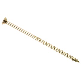 8mm x 220mm (80mm) (Pack of 20) Yellow 'M' Hardened Countersunk Torx Wood Timber Construction Screw Sleepr Screws with Flat Head High Performacne Carpenter Screws