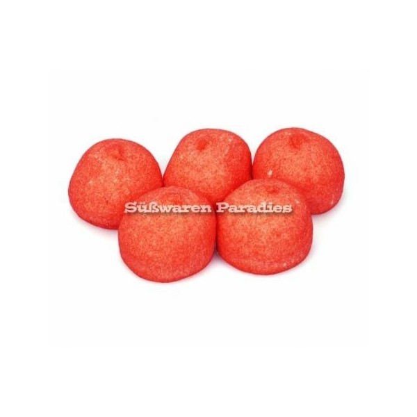 Mellow Bacon Balls Red Large Sugared Foam Sugar Balls 125g