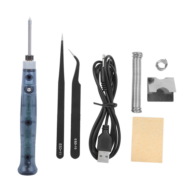 USB Soldering Iron Mini Portable Solder Pen Set Repair Tool