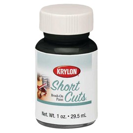 Krylon KSCB026 Short Cuts Brush-On Paint, 1-Ounce, Gloss Black