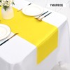 YMHPRIDE 8 Pack Satin Table Runner Yellow Table Runner, 12x72