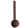 2Pcs Walnut Coffee Bean Measuring Spoon Food Grade Salt Spoon