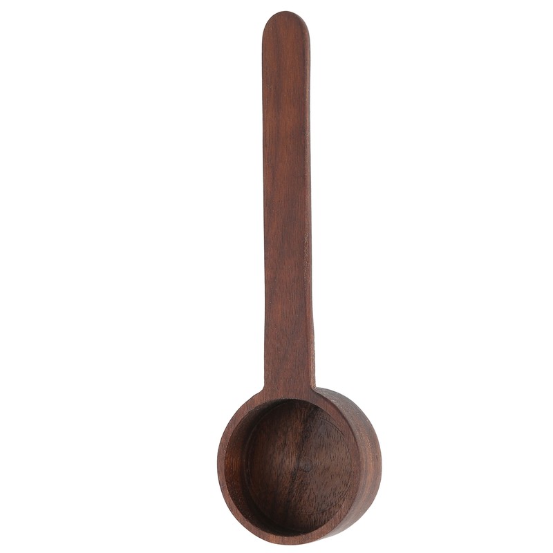 2Pcs Walnut Coffee Bean Measuring Spoon Food Grade Salt Spoon