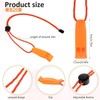 2PCS Emergency Survival Whistles - High Decibel Safety Whistle -