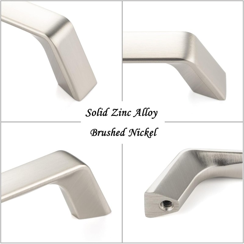 SYZOW 6 Pack 192mm Kitchen Cabinet Handles Brushed Nickel Cabinet