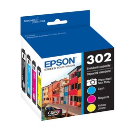 EPSON 302 Claria Premium Ink Standard Capacity Color Combo Pack (T302520-S) Works with Expression Premium XP-6000, XP-6100