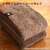 Oka Face Towel, Light Brown, Approx. 13.4 x 30.3 inches
