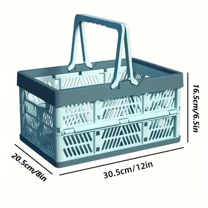 AIMALL Foldable Picnic Basket, Large Portable Shopping Basket for Vegetables