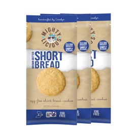 Mightylicious – Handcrafted Cookies | Soft & Chewy | Gluten Free | Egg-Free | non-GMO | Kosher | Better for You Snack | Allergen Friendly | Brown Butter Short Bread - 6.5 Oz (3 Pack)
