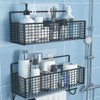 COMNICO 4 Pack Shower Caddy Adhesive Hooks Replacement, Strong Self-Adhesive