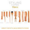 DONNA Styling Hair Comb 10PCS Hair Stylists Professional Styling Comb