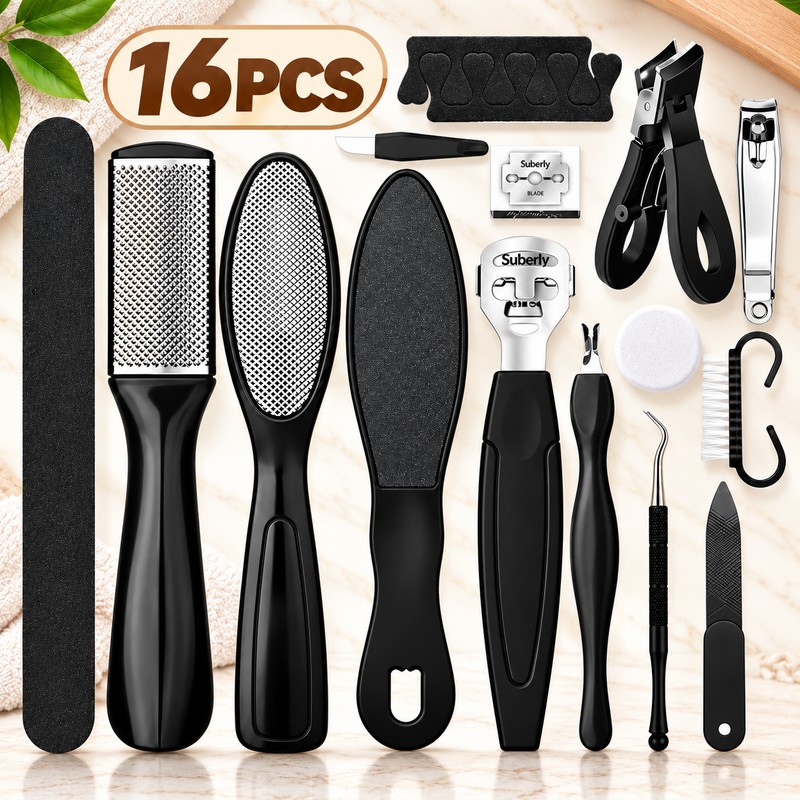 Stainless Steel Toenail Clipper Set for Foot Care – Manual