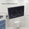 Black Dual-Flush Actuator Plate for Geberit Concealed Cisterns Compatible with