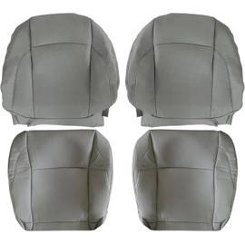 Priprilod Microfiber Leather Perforated Driver and Passenger Side Bottom and Top Lean Back Replacement Seat Cover Compatible with Lexus ES350 2007 2008 2009 2010 2011 2012