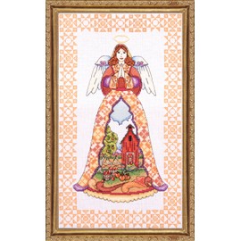 Tobin DW2812 14 Count Counted Cross Stitch Kit, 9 by 15-Inch, Autumn Angel-Jim Shore