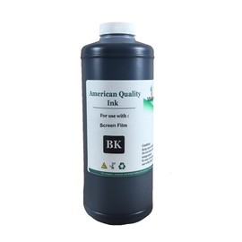 Vivid Colors Screen Film Positive Black Ink Dye Screen Film Ink Bottle (Black-1000ml) for Screen Printing