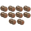 Pack of 10, 22mm Brass Compression Straight Couplers, WRAS Approved