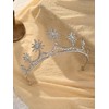 SWEETV Silver Crowns for Women, Crystal Bubble Tiara, Witch Queen