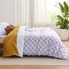 Bedsure Duvet Cover King Size - Reversible Checked Plaid Duvet