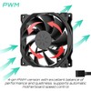 upHere 120mm PWM 4-Pin Case Fan - Ultra Quiet High