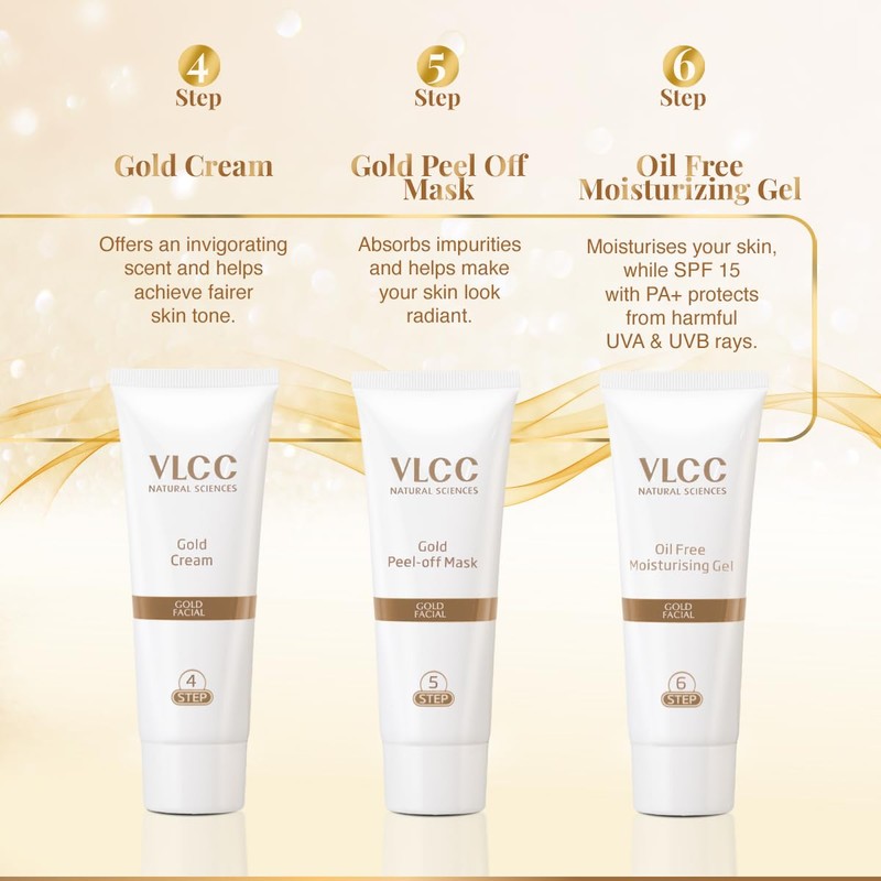 VLCC Natural Sciences Gold Facial Kit For Luminous & Radiant