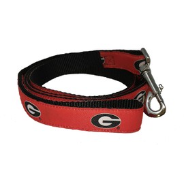 Moonshiners University of Georgia Logo Dog Leash, Red, 4 Foot