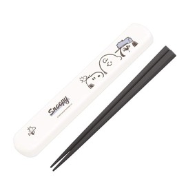 Kamio Japan 053136 Snoopy Chopsticks & Chopstick Case, Pull Lid Type, Gaze at Your Bento Box, Portable Chopsticks, My Chopsticks Eco