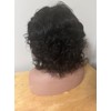 Short black curly wig