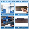 Cabinet Hardware Jig, King&Charles Cabinet Handle Jig with 3pcs Point