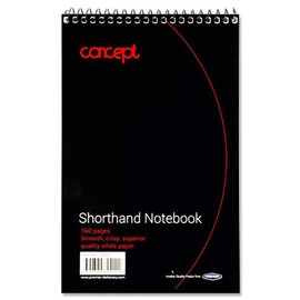 Premier Stationery Concept 160 Page Shorthand Notebook.