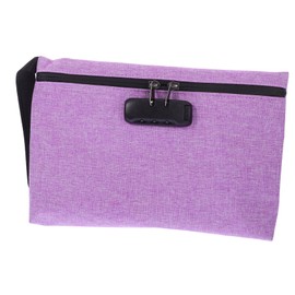 FRCOLOR Combination Lock Storage Bag Capacity Pouch for Money Documents Jewelry Scent Bag Lockable Secure Portable