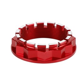 MAD HORNETS Rear Axle Nut Socket Tool Hub Axle Nut Aluminum Rear Wheel Axle Bi-Hex Flanged Nut For Ducati Panigale 1199 / S/R, 1299 / S/R, V2, V4 / S/R(Red)