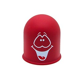 Towing Hitch Protective Cap Gift Idea Smiley Face / Laughing Face Red