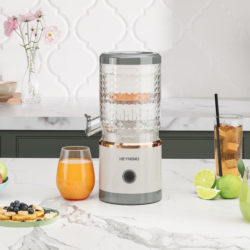 Electric Citrus Juicer, Rechargeable Portable Cordless Juicer with with USB