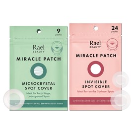Rael Pimple Patches, Invisible & Microcrystal Spot Cover - Hydrocolloid Acne Pimple Patch for Face, Zit and Blemish, Breakouts, Korean Skin Care (33 Count)