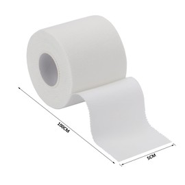 4 Rolls Sports Tape White, 5 cm x 10 m Tape Sports Tape Football Tape Medical Tape Finger Tape Tape for Football Volleyball All Sports – Strong Adhesion, Tearable & Skin-Friendly