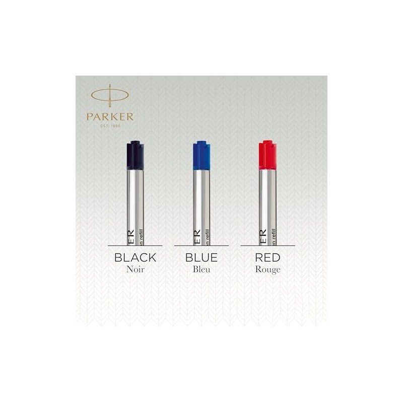 Parker QUINKflow Ballpoint Pen Ink Refill, Fine Tip, Blue