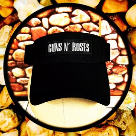 GUNS N’ ROSES ROCK BAND GOLF AND TENNIS SUN VISORS BLACK HAT ADJUSTABLE
