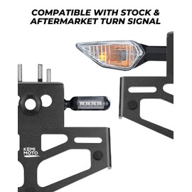 KEMIMOTO Compatible with 2022 Ninja 400 Fender Eliminator Z400 License Plate Bracket Compatible with Ninja 400 Z400 2023 2022 2021 2020 2019 2018