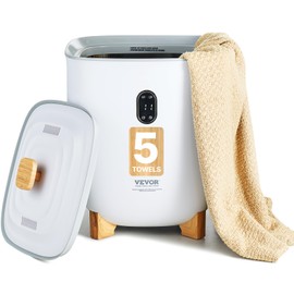 VEVOR Towel Warmers for Bathroom, 25 L Towel Warmer Bucket with Auto Shut Off for Spa Fits up to 5 Oversized Towels, Blankets, Clothes, Bathrobes, PJ's and More