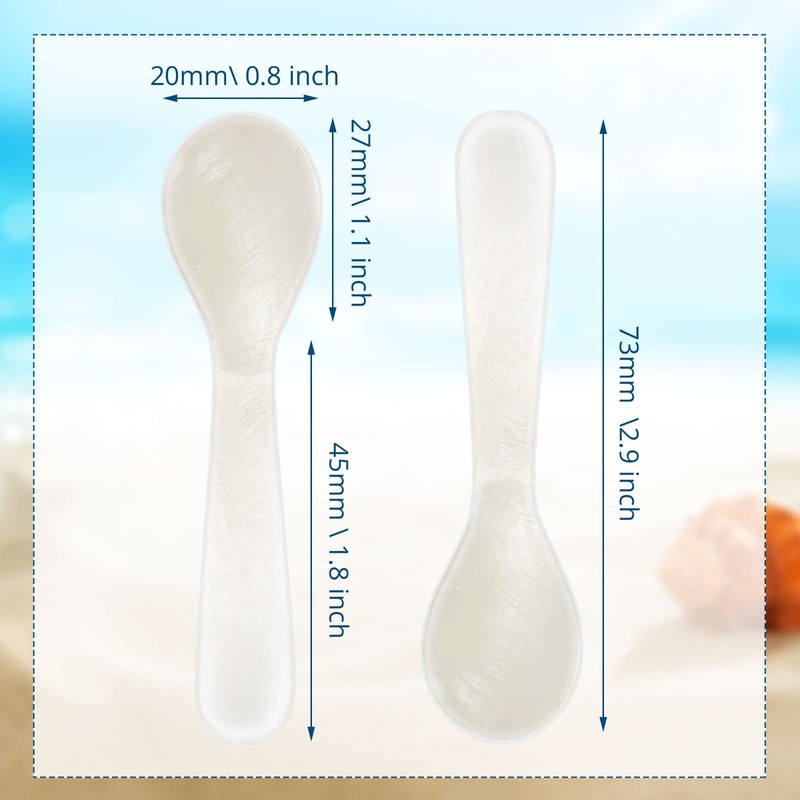Patelai 20 Pieces Set of Caviar Spoons Mother of Pearl