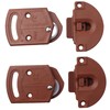 2 Pcs Old-Fashioned Wardrobe Sliding Door Roller Gear Track Panel