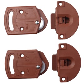 GWYAN 2 Pcs Old-Fashioned Wardrobe Sliding Door Roller Gear Track Panel Internal Kit Pulley for Closet, Wardrobe, Sliding Doors