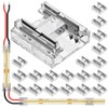 KOMIGANLED COB 8 mm 2 Pin Connector Kit 20pcs Transparent